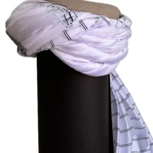 Premium Polyester Afghani Amama  5 Meter Full Size | 36 Pana Traditional Turban | Elegant Draped Finish