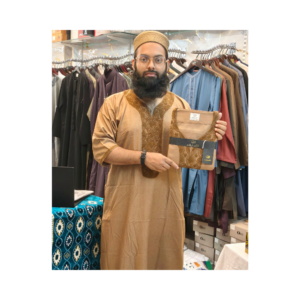 Al Khatib Moroccan Thobe – Desert Gold Embroidered Jubba