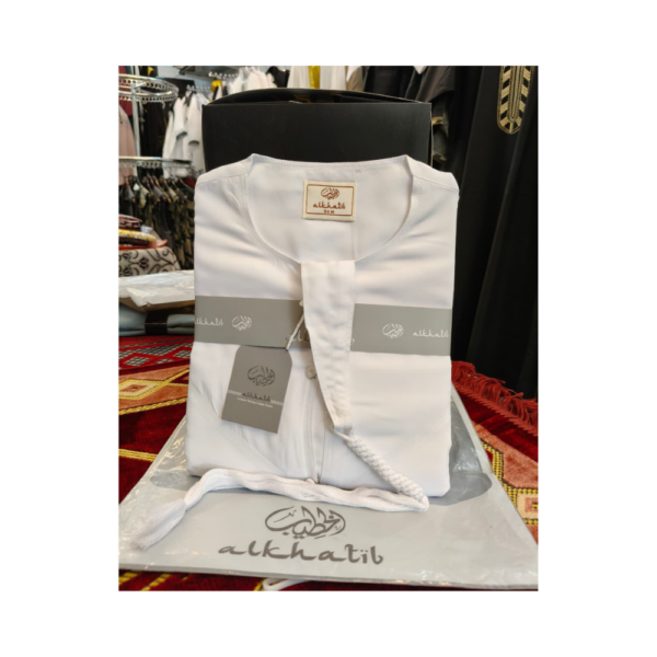 Al Khatib Omani Thobe – Classic Off-White Embroidered Jubba