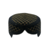 Black Sindhi Cap – Golden Embroidered Traditional Topi | Free Size