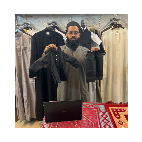 Kids Black Kurta Pajama Set – Newborn Zero Size (13 Inch) | Traditional Baby Ethnic Wear