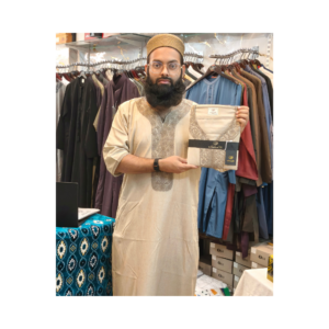 Al Khatib Moroccan Thobe – Classic Cream Embroidered Jubba