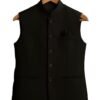 Men’s Classic Black Sadri Waistcoat