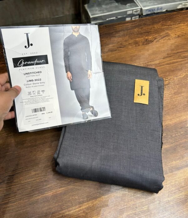 J. Unstitched 4.5 Mere 56 ka Pana Medium Gray