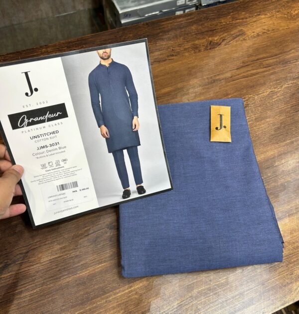 J. Unstitched Denium Blue | 4.5 meter | 56 Pana