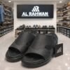 AL RAHWAN Black Dual-Texture Comfort Chappal