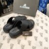 AL RAHWAN Black Dual-Texture Comfort Chappal