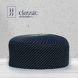 Radial Line Stitch JJ Cap – Deep Navy Blue