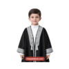 Black & Silver Embroidered Arabian Cloak – Kids Traditional Bisht