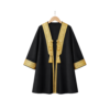 Black & Gold Embroidered Arabian Cloak-Kids Traditional Bisht