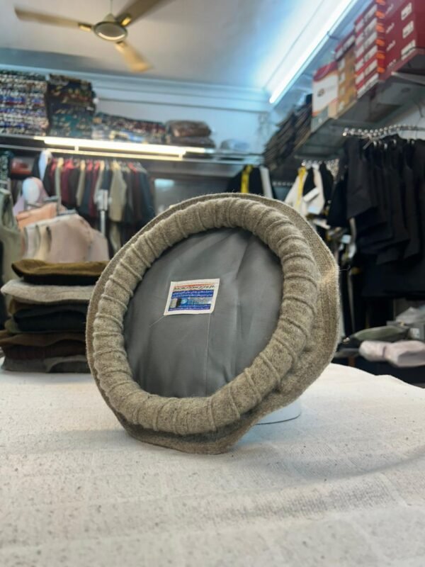 Wazeeri Pakol Afghani Pakol – Premium Traditional Cap (Cream)