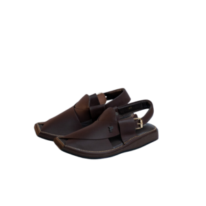 Men’s Premium Peshawari Sandal – Dark Brown Genuine Leather Chappal