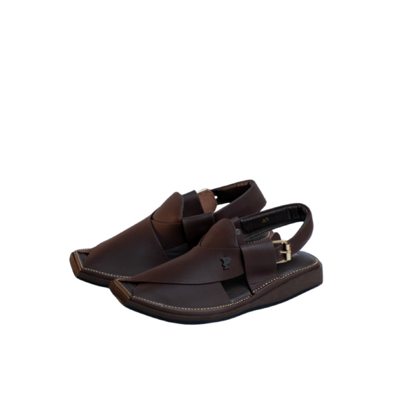 Men’s Premium Peshawari Sandal – Dark Brown Genuine Leather Chappal