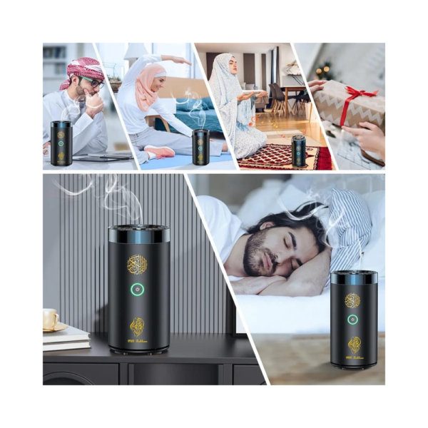 Luxury Rechargeable Electronic Bakhoor Burner – Portable Oud Incense Burner with USB Charging