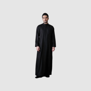 KURVIG SAUDI THOBE BLACK