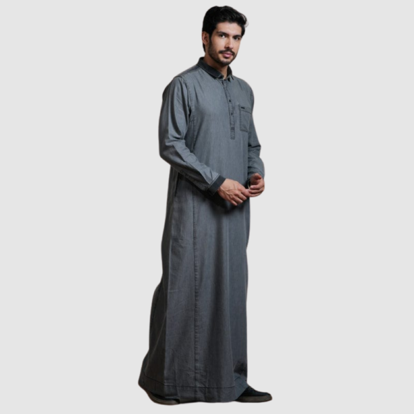 Riwayat Store Product Images raheb (40) Black koto denim thobes men