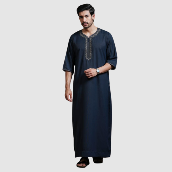 Riwayat Store Product Images raheb (43) NAVY MAKSUR MOROCCAN THOBE