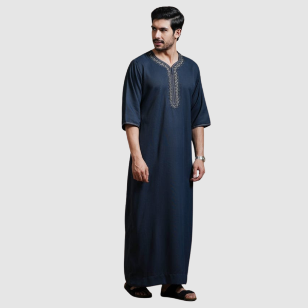 Riwayat Store Product Images raheb (46) NAVY MAKSUR MOROCCAN THOBE