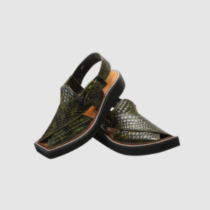 Original Peshawari Pakhtoon Chappal Olive Green