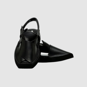 Original Peshawari Pakhtoon Chappal Jet Black
